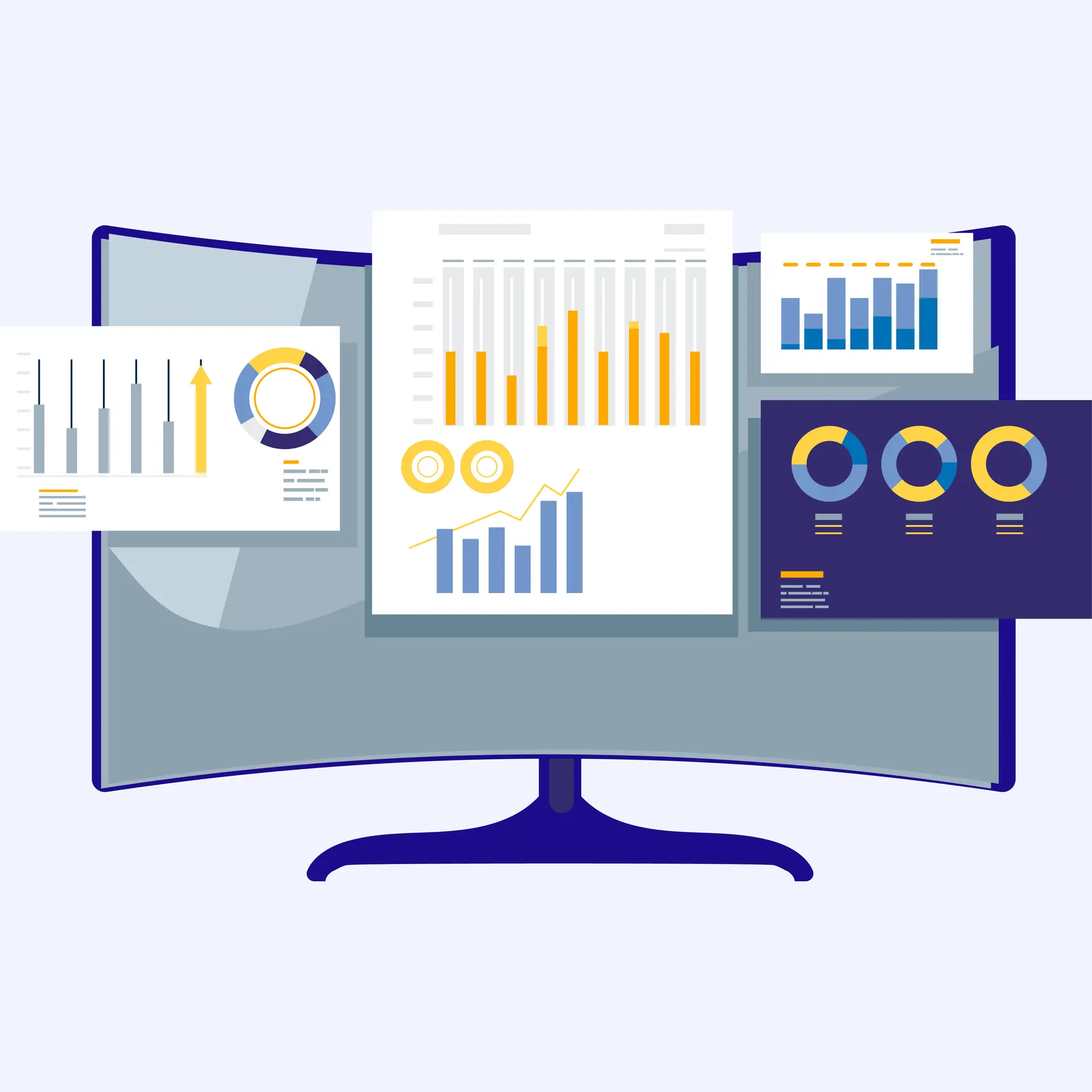 Computer represents Performance Reporting